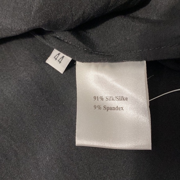 Bruuns Bazaar Silk Dress Black Color Size L - Picture 11 of 11